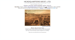 Desktop Screenshot of headquarterswest.com