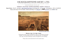 Tablet Screenshot of headquarterswest.com